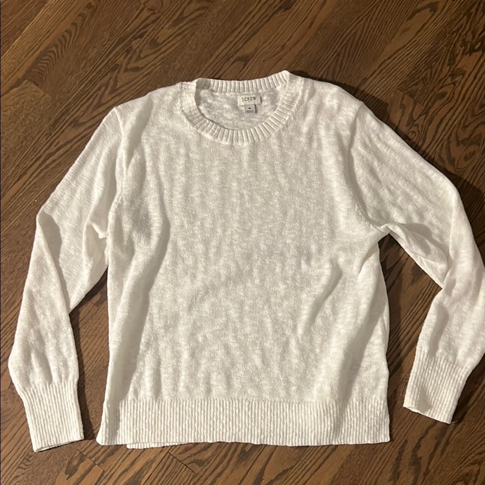 J. Crew White Sweater